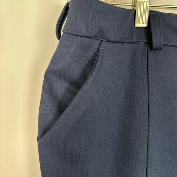 EUC Duluth Trading Co Women's 16 Regular‎ High Waist Wide Leg Ponte Pants Blue - Picture 3 of 10